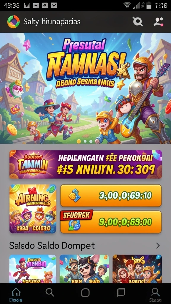 Tampilan utama aplikasi 2739 yang menarik.