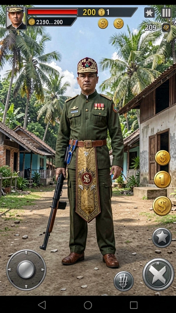 Screenshot aplikasi 3446: Menunjukkan salah satu level menantang.