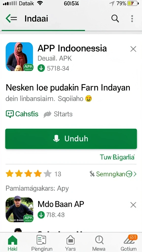 Tampilan awal aplikasi yang menarik dan user-friendly.