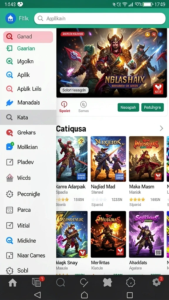 Tampilan antarmuka yang user-friendly dan modern.