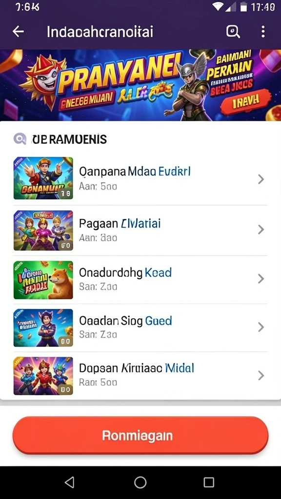 Berbagai jenis slot dengan tema menarik dan unik.