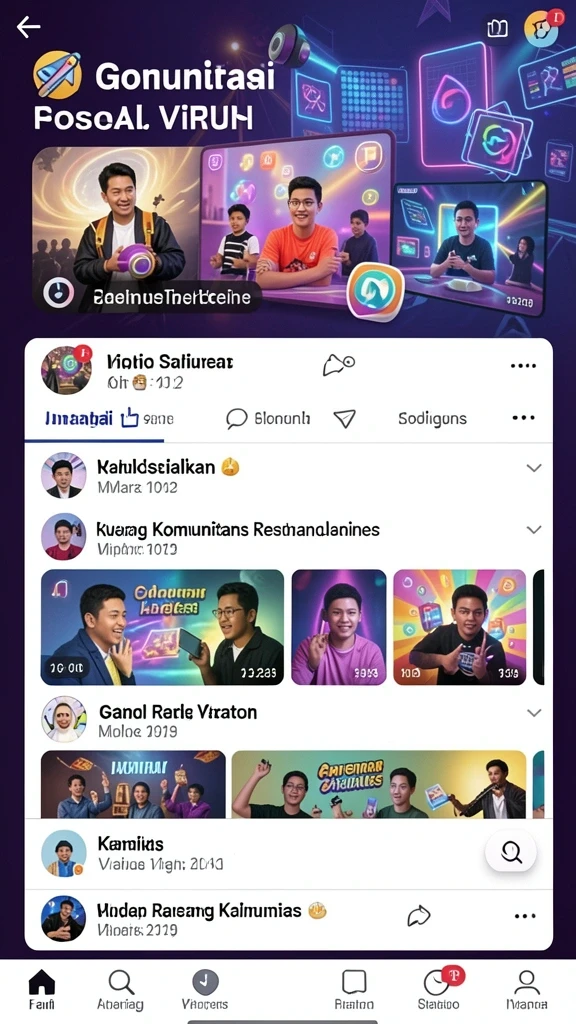 Tampilan antarmuka yang sederhana dan menarik.