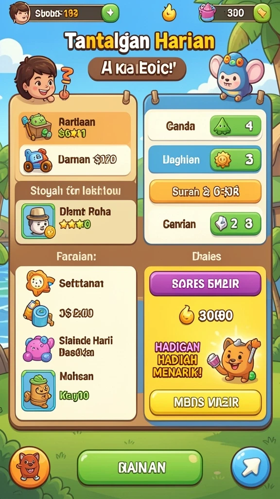 Fitur sosial untuk berinteraksi dengan teman-teman.
