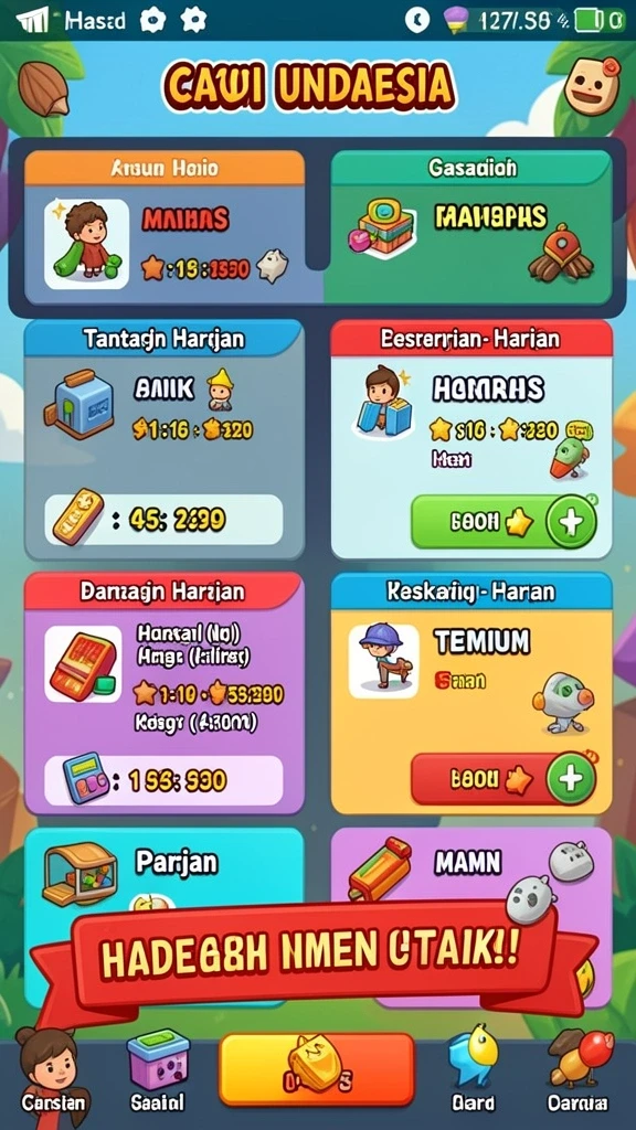 Tangkapan layar menampilkan karakter utama dalam aksi seru.