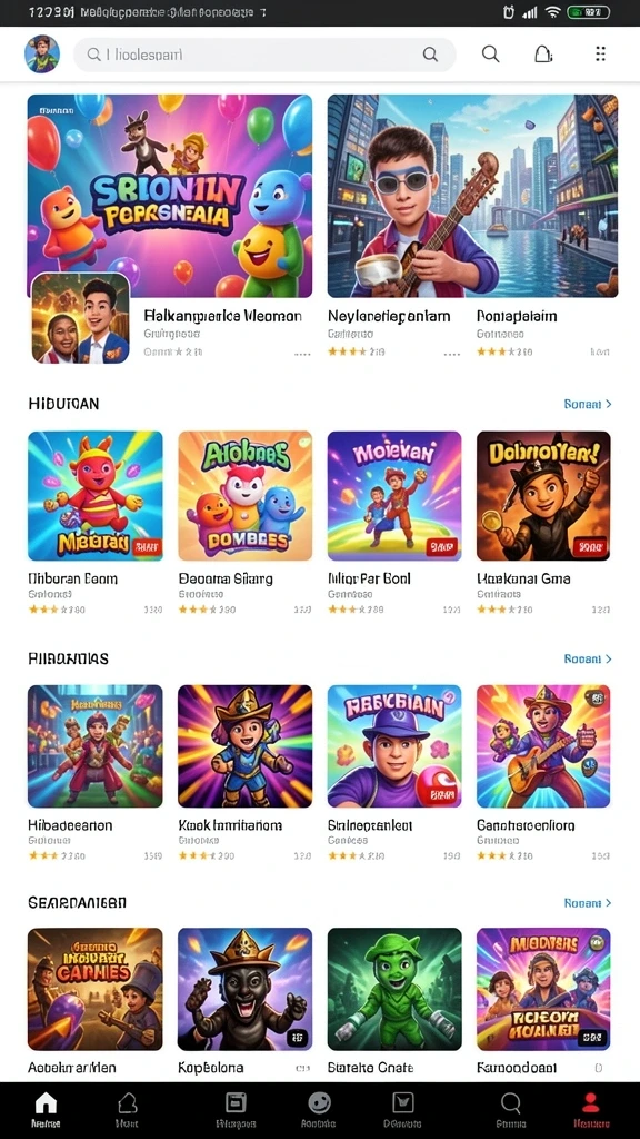 Tangkapan layar memperlihatkan fitur komunitas yang aktif di dalam game.