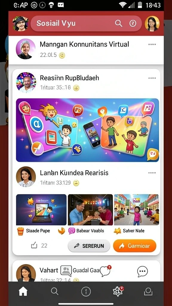 Tampilan antarmuka yang user-friendly.