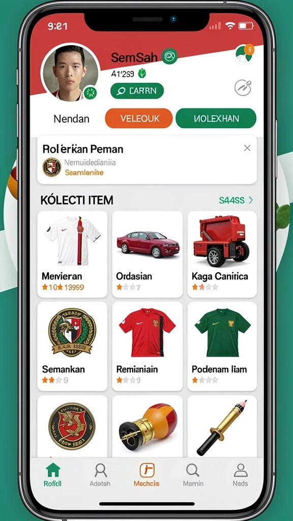 Tampilan awal G9VIP yang menarik dan intuitif.