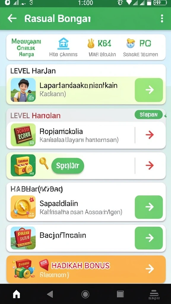 Gambar antarmuka utama GOGOREJEKI yang menarik.