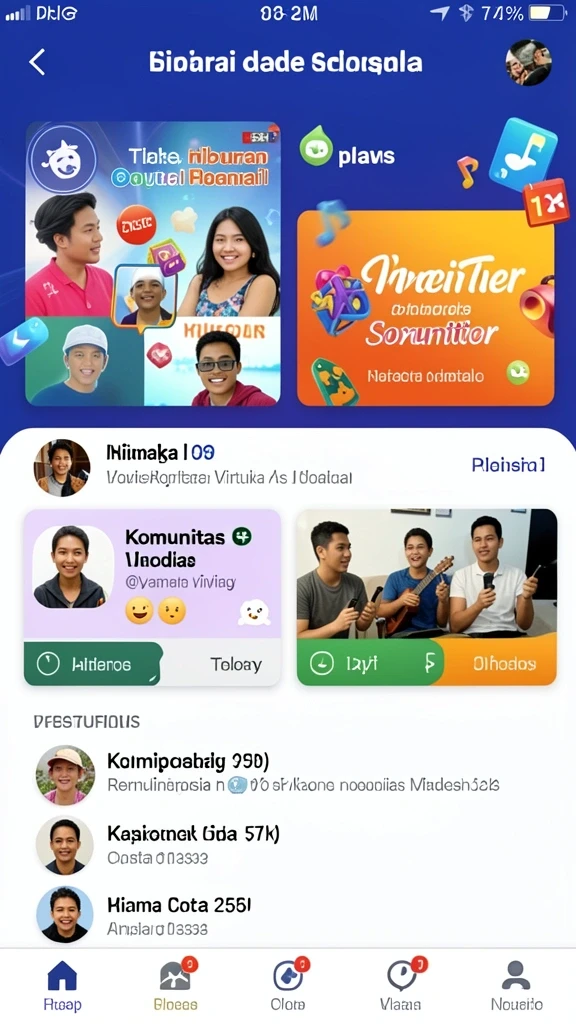 Gameplay seru dan beragam pilihan permainan.