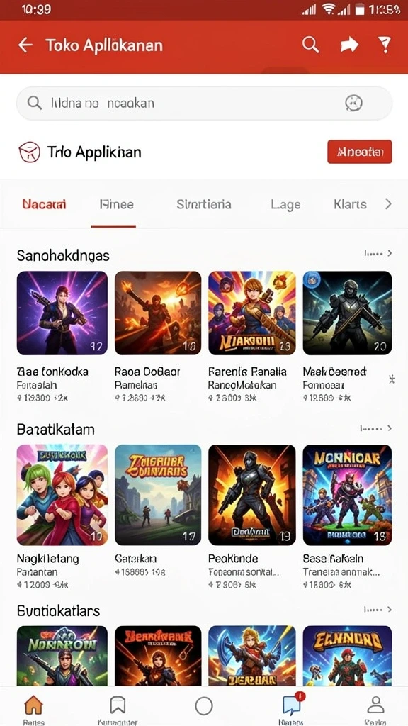 Tampilan awal yang menarik dan mudah digunakan.