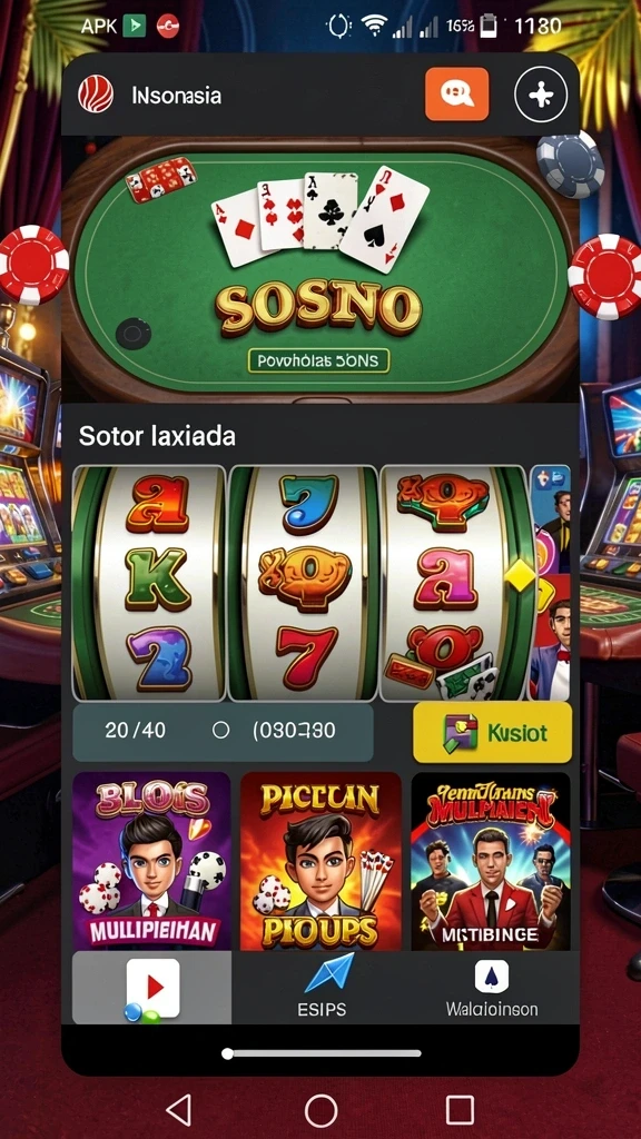 Screenshot menunjukkan karakter utama dalam petualangan.