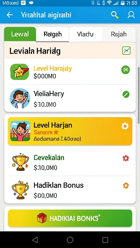 Tampilan antarmuka pengguna yang menarik dan mudah dipahami.