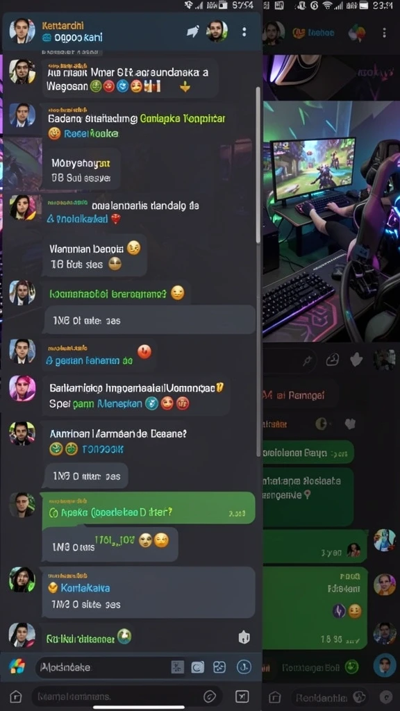 Tangkapan layar menunjukkan interaksi dengan NPC menarik.
