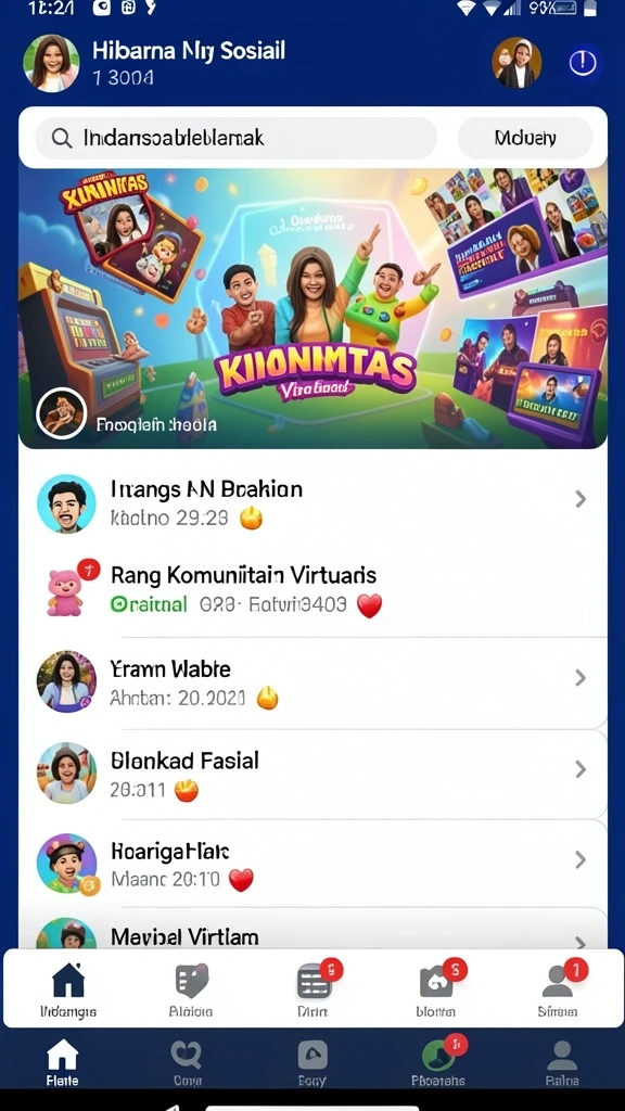 Screenshot menunjukkan tampilan antarmuka LUNATOGEL yang menarik.