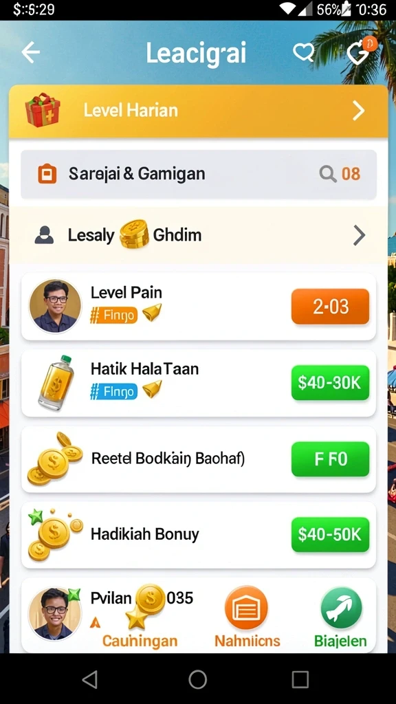 Tampilan awal aplikasi MATARAMTOTO yang menarik.