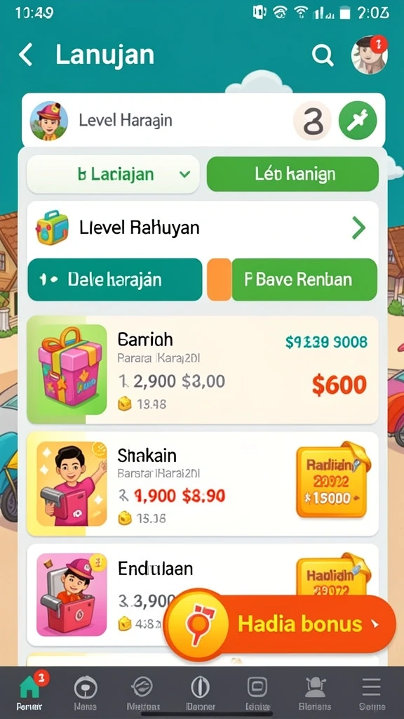 Tampilan antarmuka yang intuitif dan menarik.