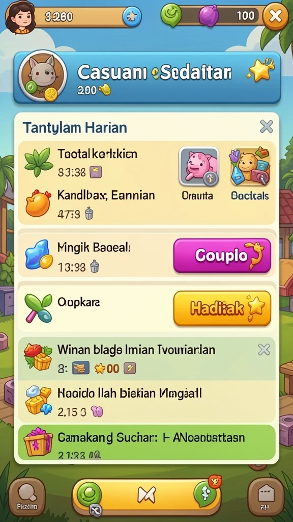Level-level penuh tantangan yang menguji strategi Anda.