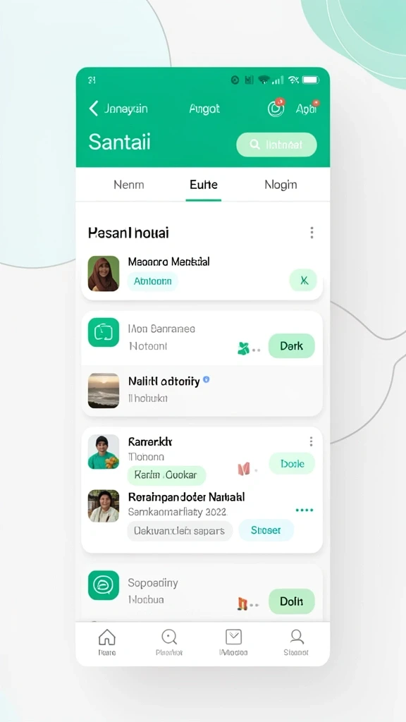 Tampilan awal yang menarik dan mudah dinavigasi.