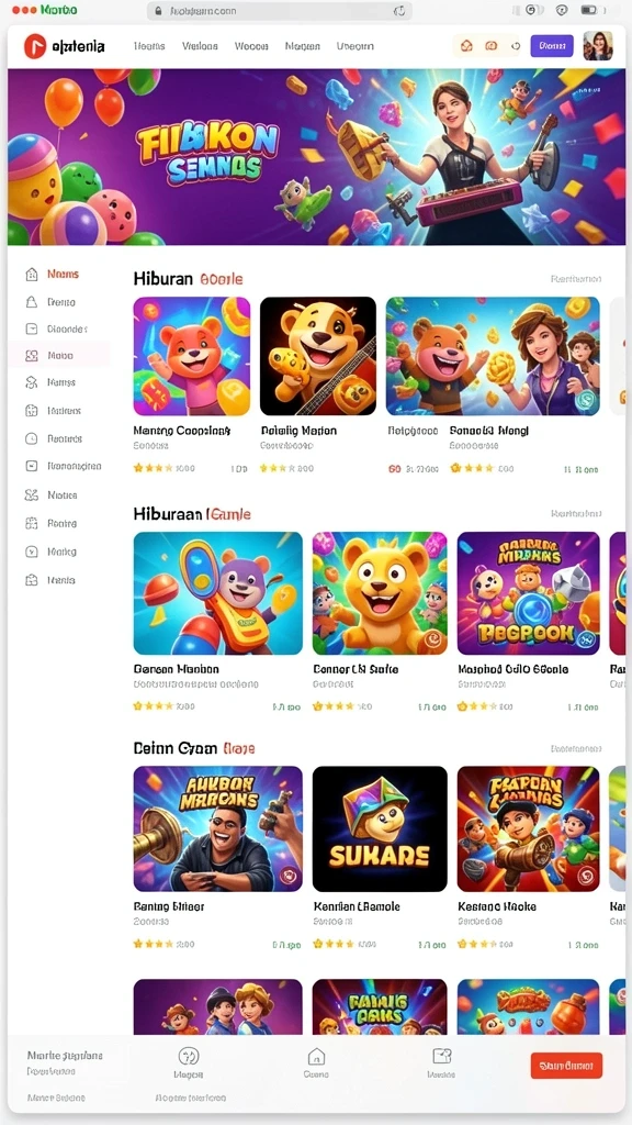 Karakter-karakter unik siap untuk dimainkan.