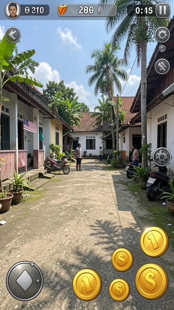 Momen seru saat pertarungan melawan monster.