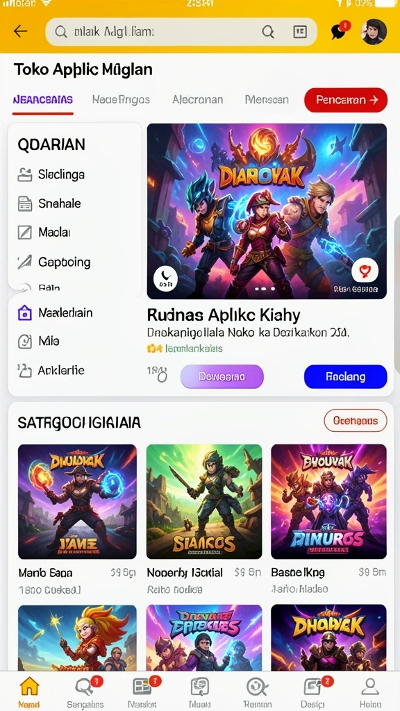 Tema permainan yang beragam dan menghibur.