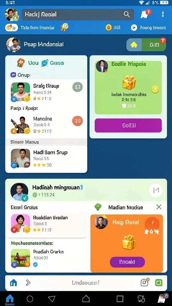 Beragam pilihan permainan untuk semua pengguna.