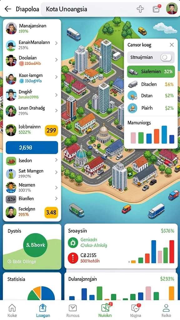 Sistem peningkatan karakter yang mudah dipahami.