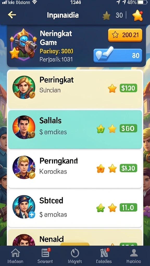 Tampilan antarmuka pengguna yang menarik.