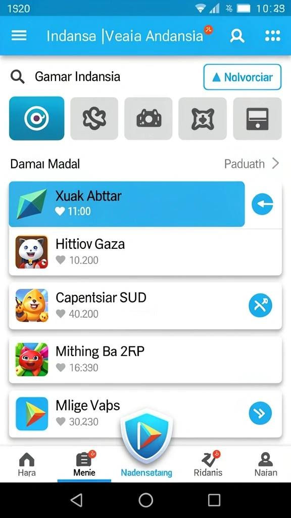 Mode permainan kompetitif yang seru dan menantang.